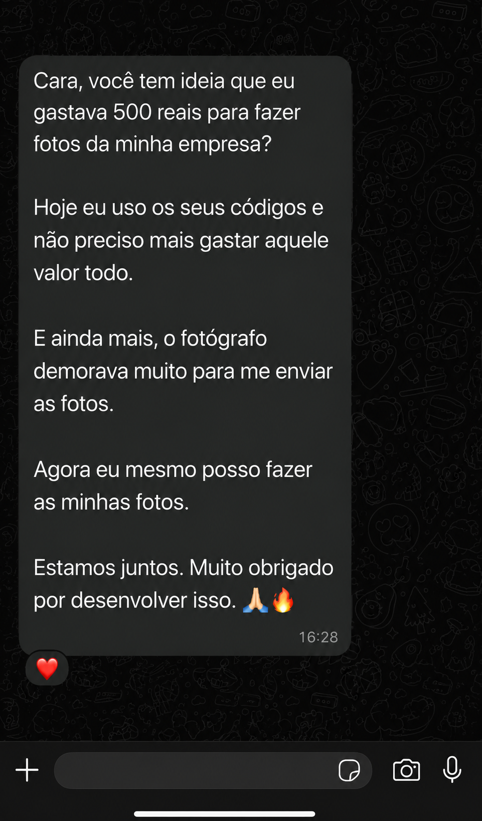 Depoimento real 1
